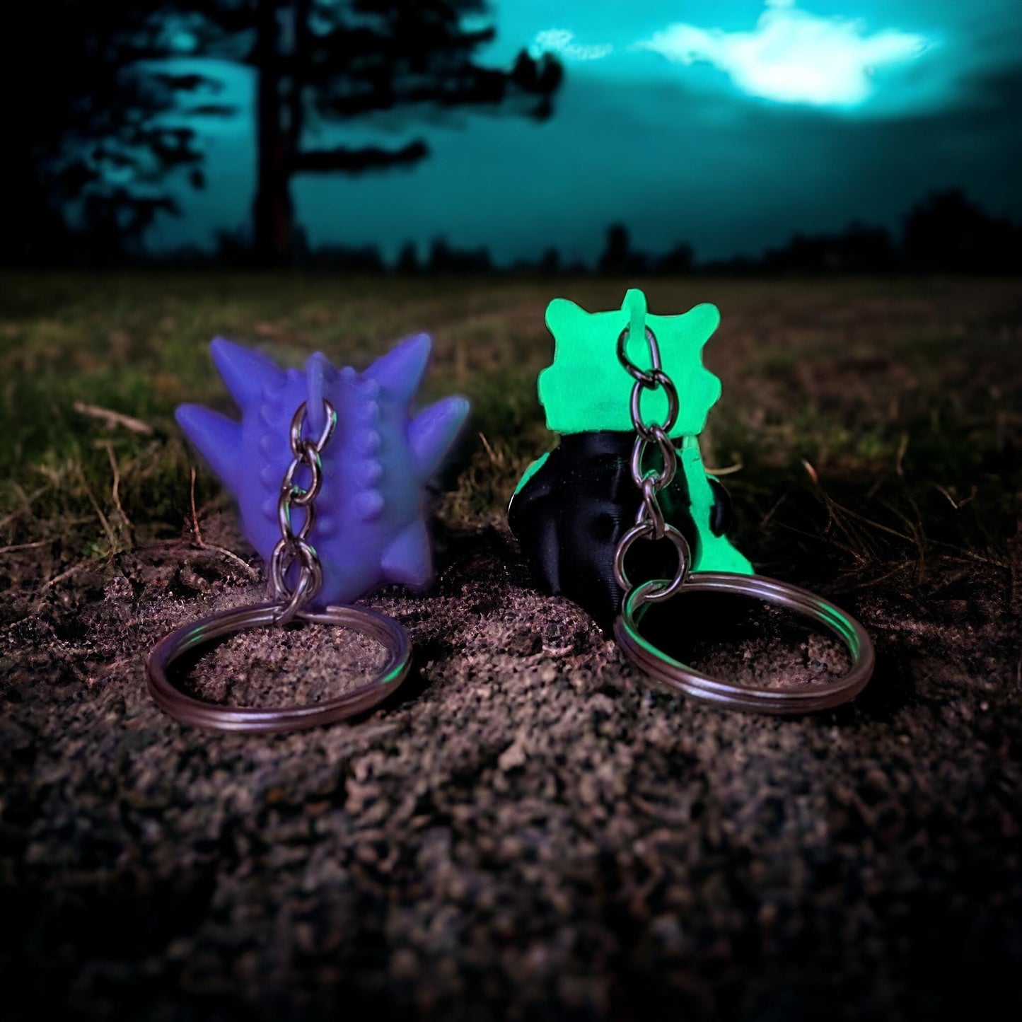 Pokémon Glow In The Dark Key Chains / Hangers